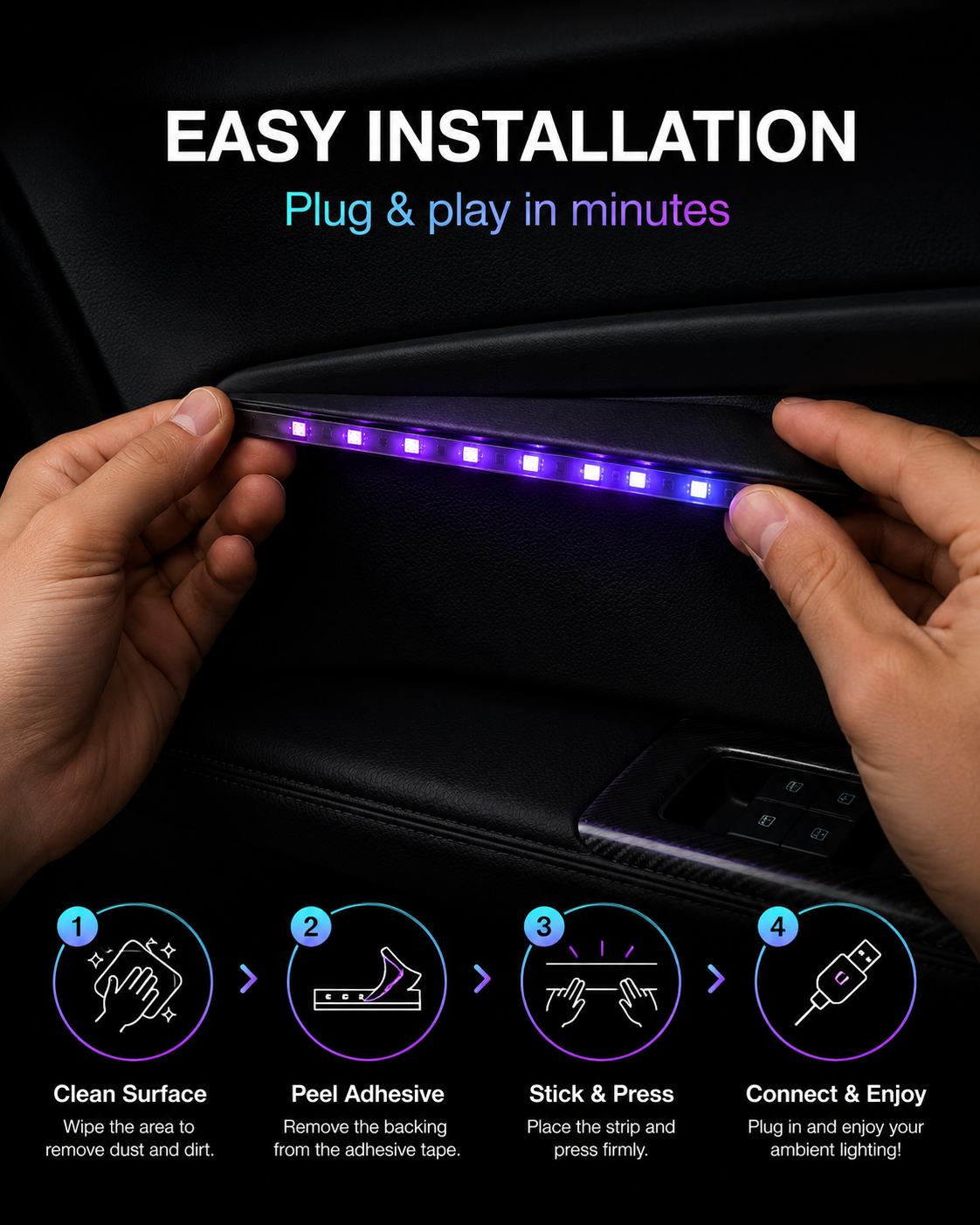 Vensley Rbg Complete Ambient Lights Kit