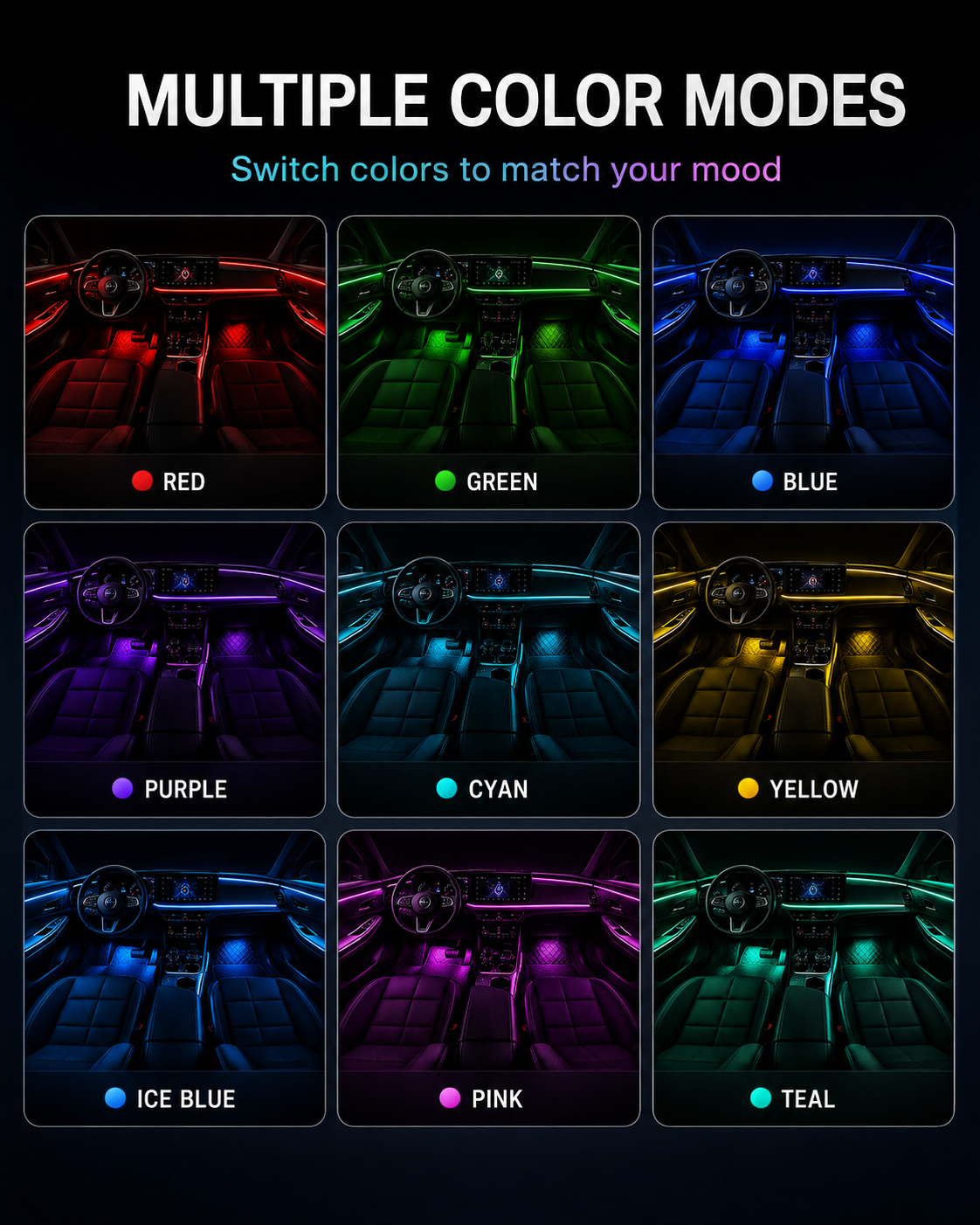 Vensley Rbg Complete Ambient Lights Kit