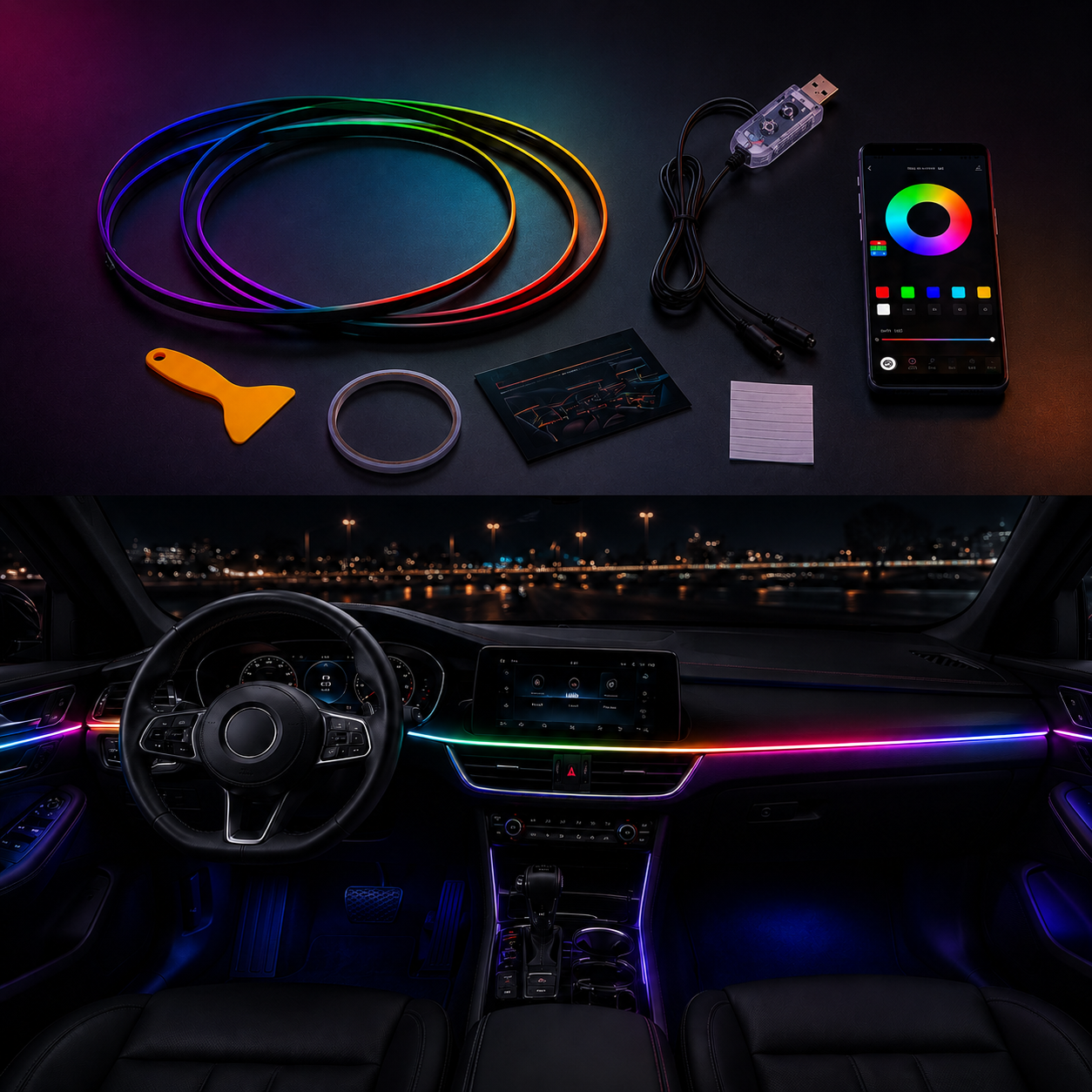 Vensley Rbg Complete Ambient Lights Kit
